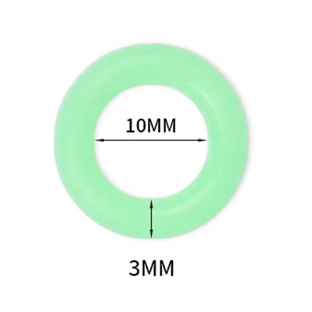 30/50/100Pcs O-Shaped Glowing Tent Ground Stake Markers Ground Peg Reflective Light Rings for Guy Lines Night Safety Accessories Oasis Select