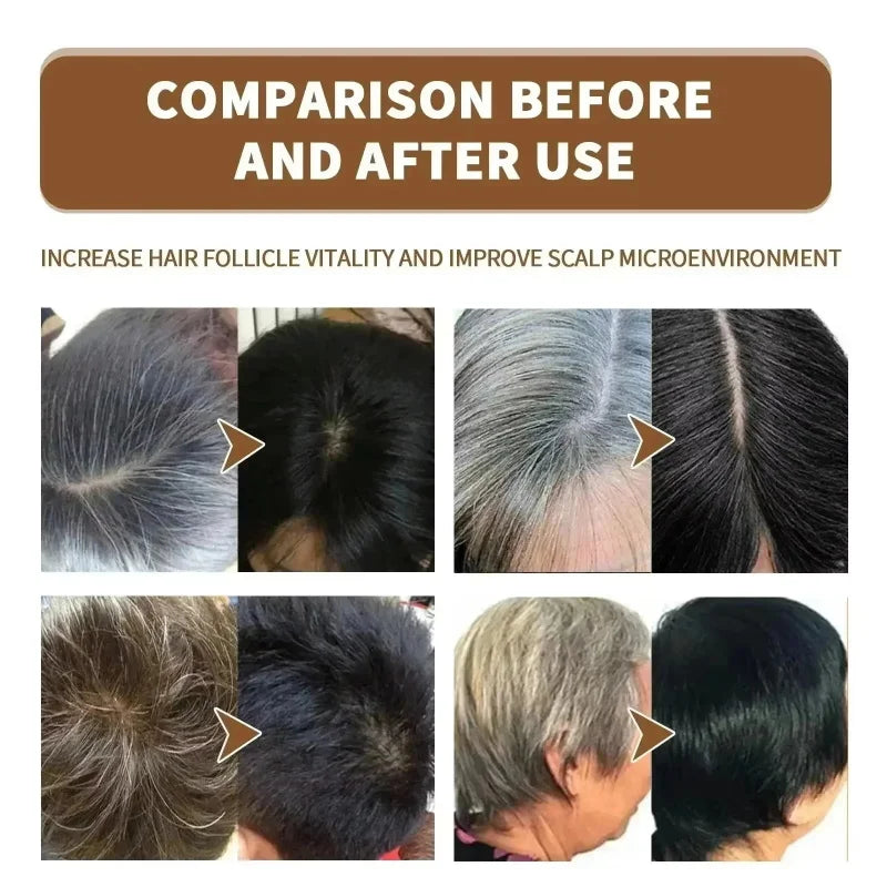 Herbal Hair Dye Shampoo – Natural Black & Grey Coverage Hair Dye Shampoo Oasis Select