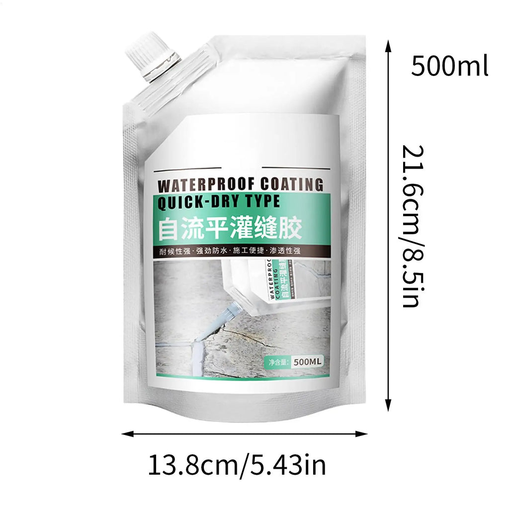 Concrete Repair Sealant 500ml Concrete Repairing Adhesive Wear-Resistant Quick-Drying Crack Sealing Glue for Wood Brick Roof Oasis Select
