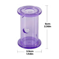 Reptile Feeding Food Bowl Slow Feeder Rolling Cylinder Clear Bearded Dragon Parakeet Foraging Toys for Bird Gecko Lizard Parrot Oasis Select Purple