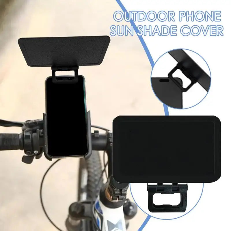 Mobile Phone Sunshade Anti-Glare Sun Shade for Phones Cellphone UV Protection Cover Folding Smartphone Sunshade for Car Bike Oasis Select