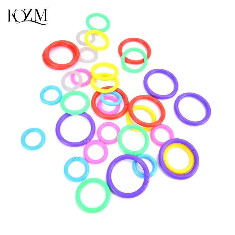 25-Pack Plastic Ring Binders 15–28mm | DIY Albums & Loose-Leaf