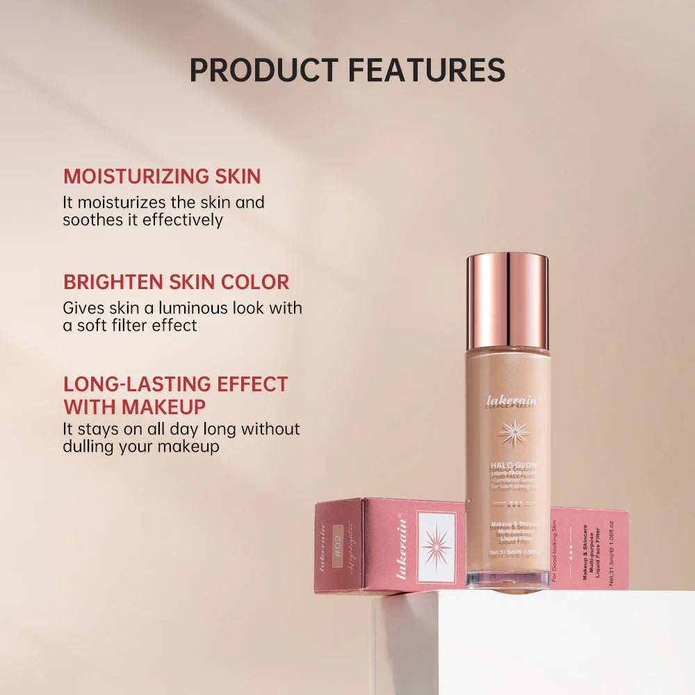 8colors Facial Highlight Liquid Long-Lasting Makeup Face Body Highlight Contouring Liquid Highlight Liquid Dual Effect Cosmetics Oasis Select