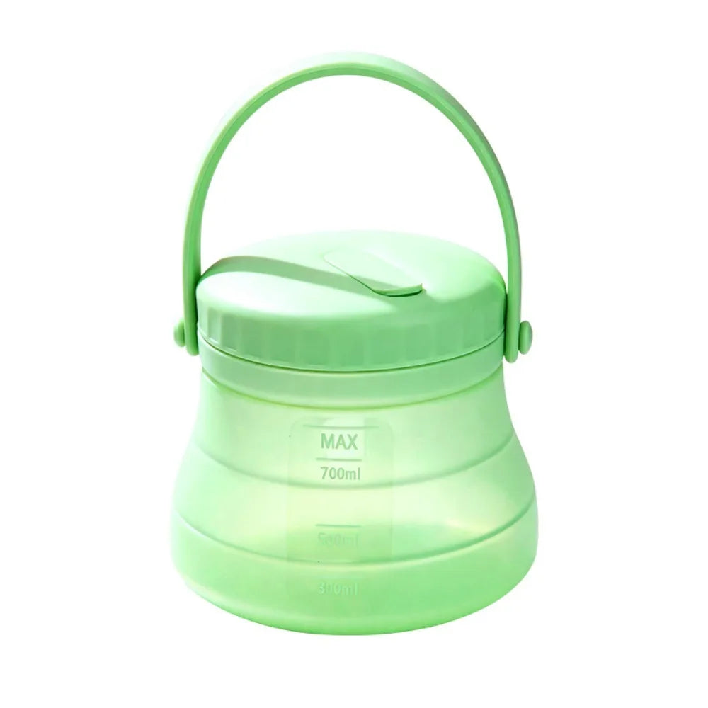 Foldable Silicone Food Storage Bucket 800–1500ml Leak-Proof