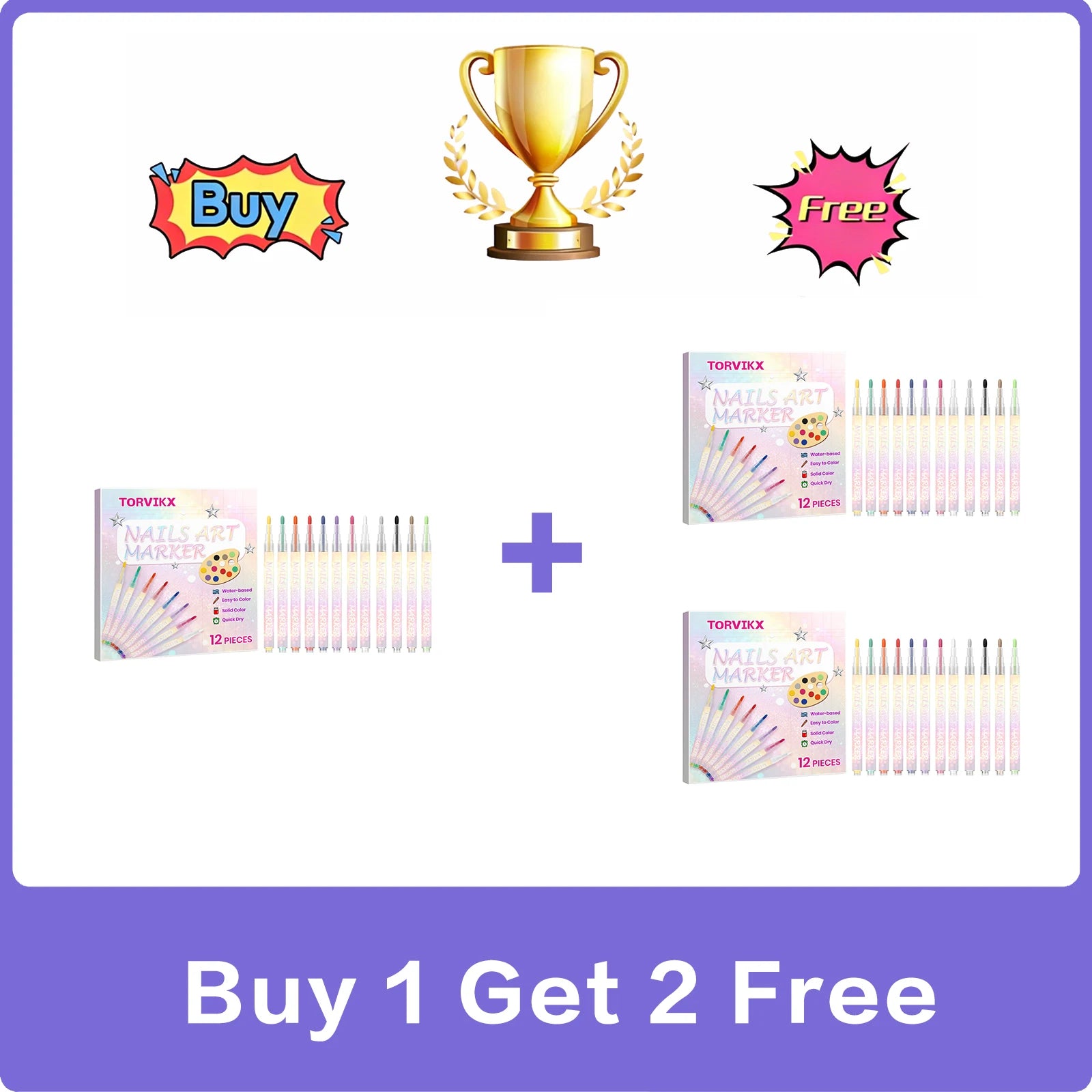 Nail Art Pen DIY Painting Fine Tip Long Lasting Color Smooth Drawing Water Based Waterproof Quick Dry Professional Beginner Oasis Select Buy 1 Get 2 Free 2