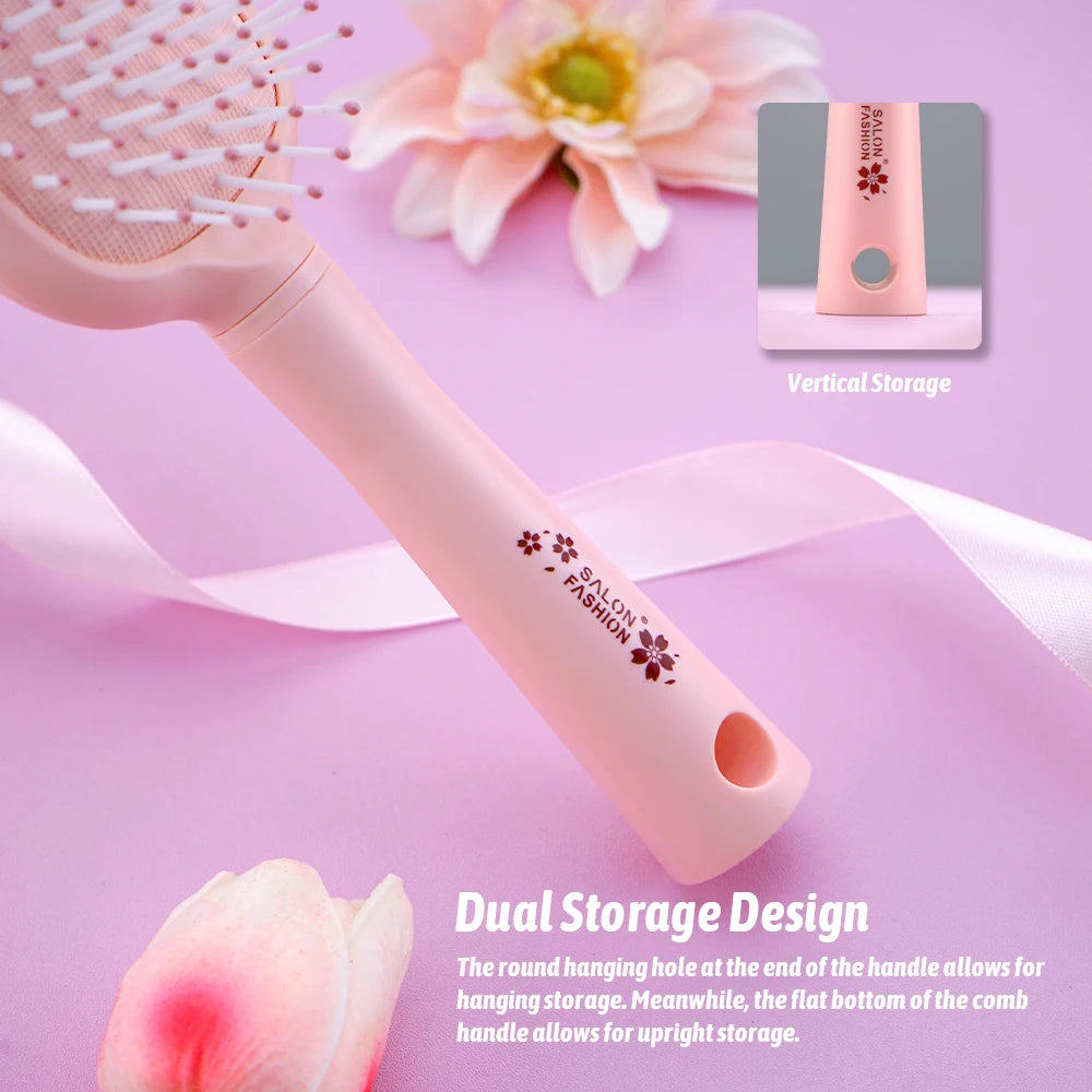 Mini Air Cushion Detangling Hairbrush – Anti-Static Massage Comb Hair Detangling Brush Oasis Select