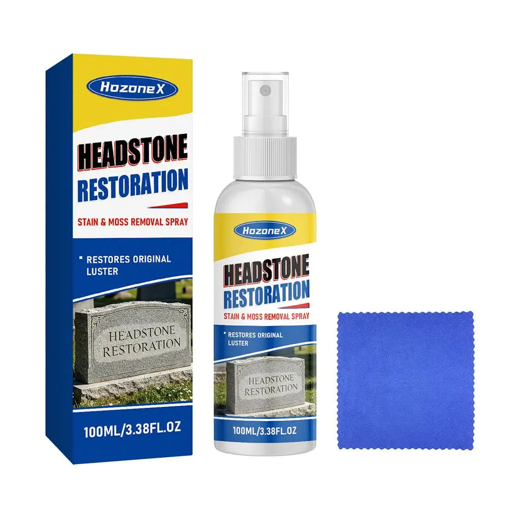 Headstone Restoration Cleaner Spray – Moss & Stain Remover