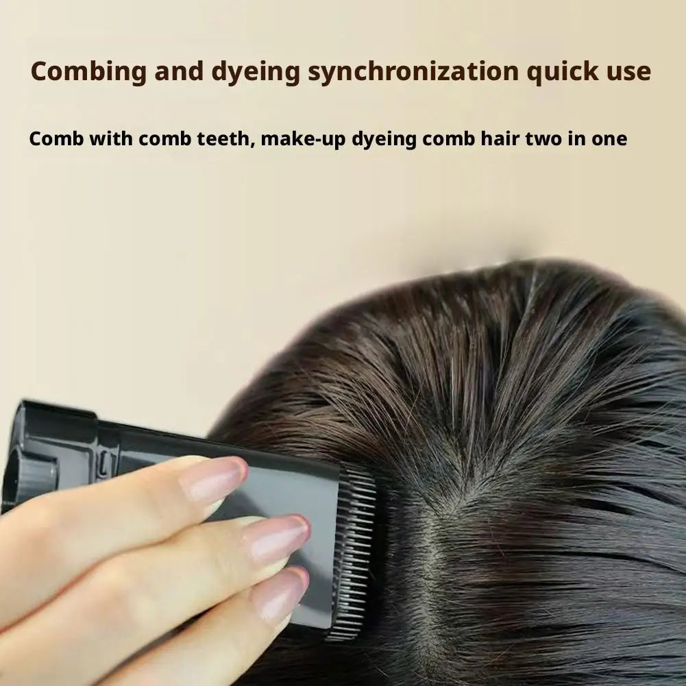 2-in-1 Instant Comb Hair Dye, Touch up Comb, Waterproof Sweat proof Hair Dye Comb for Gray Hair Coverage Beard Hair Color Stick Oasis Select