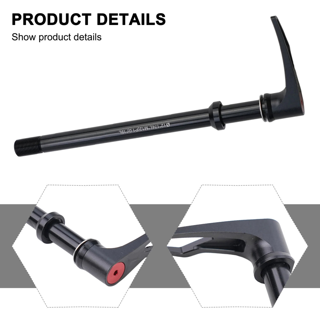 Aluminum Alloy Bicycle Thru Axle Lever 100/142/148x12mm Bicycle Accessories Parts Bicycle Quick Release Cycling Oasis Select