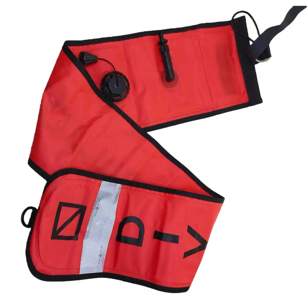 1.2M/1.5M Dive Surface Marker Buoy with Oral Inflation Valve Overpressure Deflator Diving Snorkeling Safety SMB Signal Tube Oasis Select