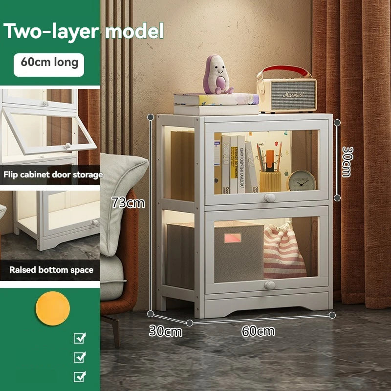 Handmade display cabinet, transparent acrylic bookshelf, dust-proof bookshelf, doll storage rack, living room floor standing sto Oasis Select 2nd floor A