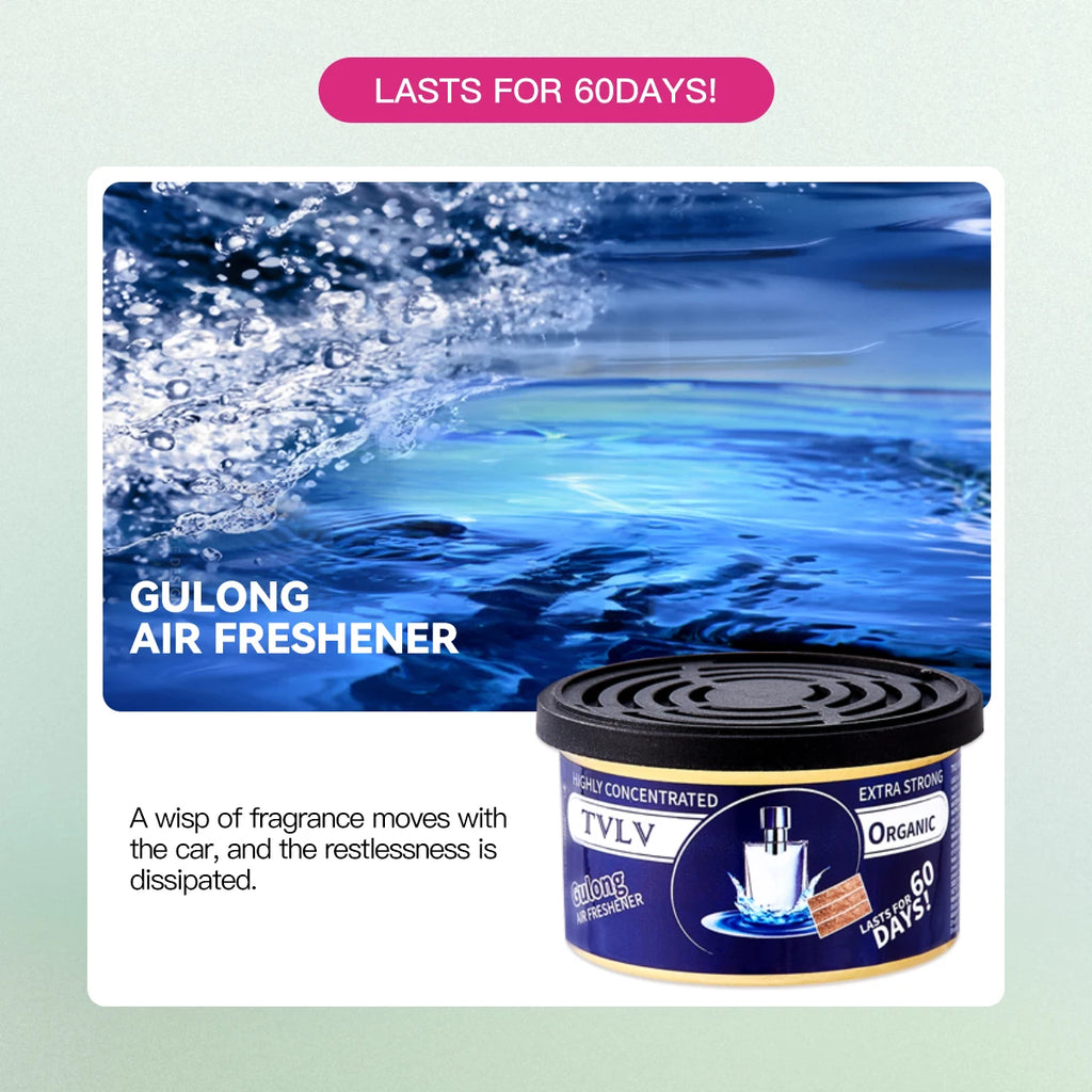 TVLV Solid Air Freshener – Car, Room & Bathroom Fragrance Solid Air Freshener Oasis Select 07 Gulong