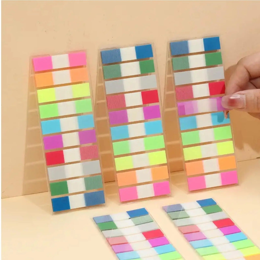 400Pcs Sticky Index Tabs Colorful Index Tabs Self-Adhesive Stickers Sticky Note Pads Note Stationery School Office Supplies Oasis Select