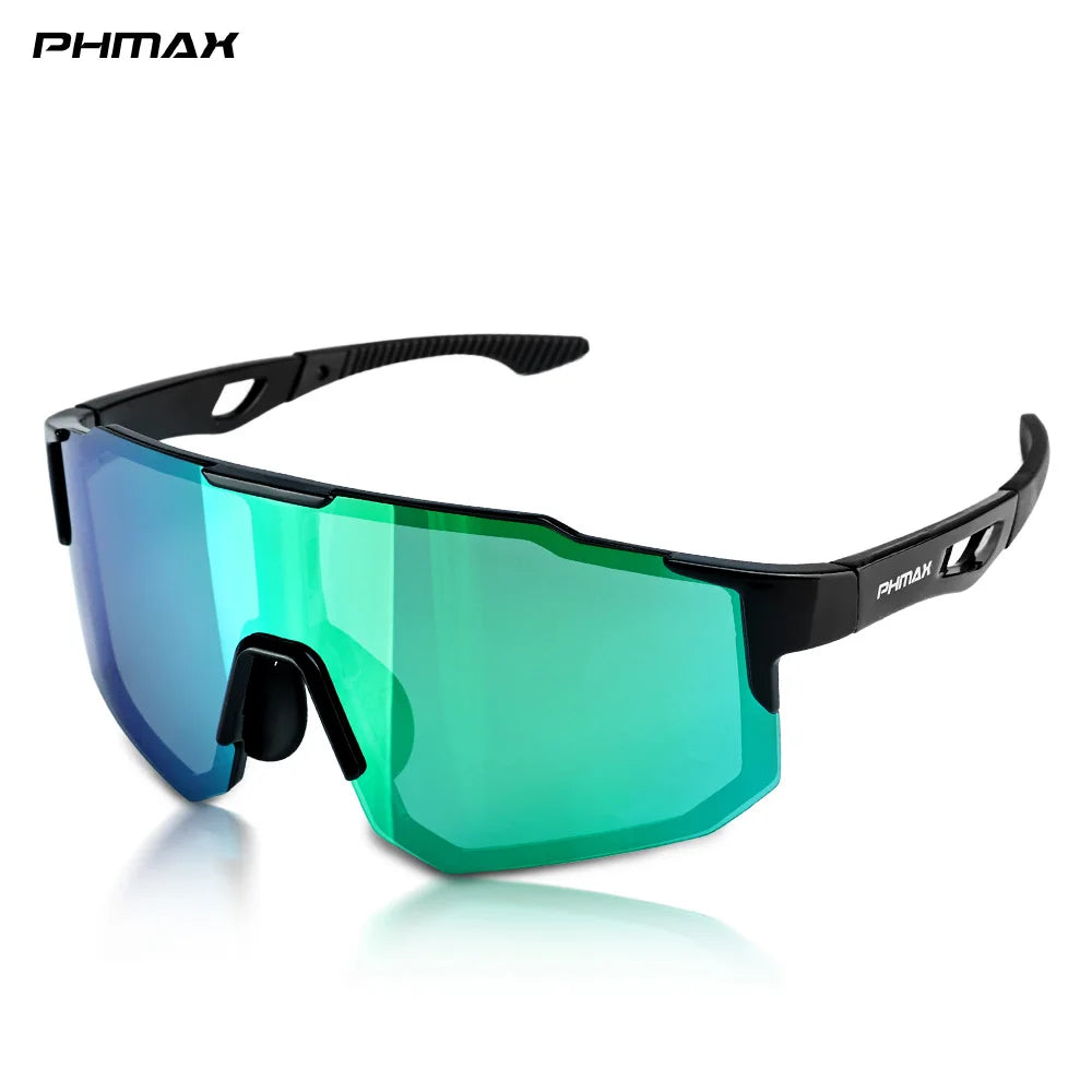 PHMAX Polarized Cycling Glasses Ultralight MTB Road Bike Glasses Sun Protection Men Polarized Bicycle Sunglasses Goggles Oasis Select P-YJ-933703