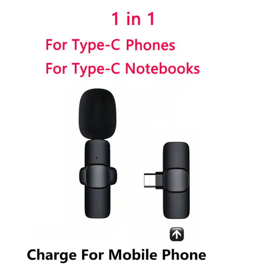 AyeBeau Dual Wireless Lavalier Mic for iPhone & Android