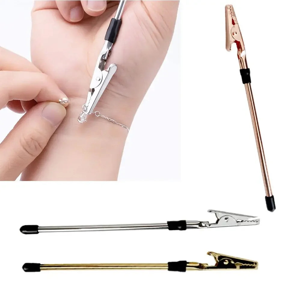 Bracelet Tool Jewelry Helper Plier Clip Equipment For DIY Necklace Watch Clasps And Closures Making Supplies Manufacturing Kit Oasis Select