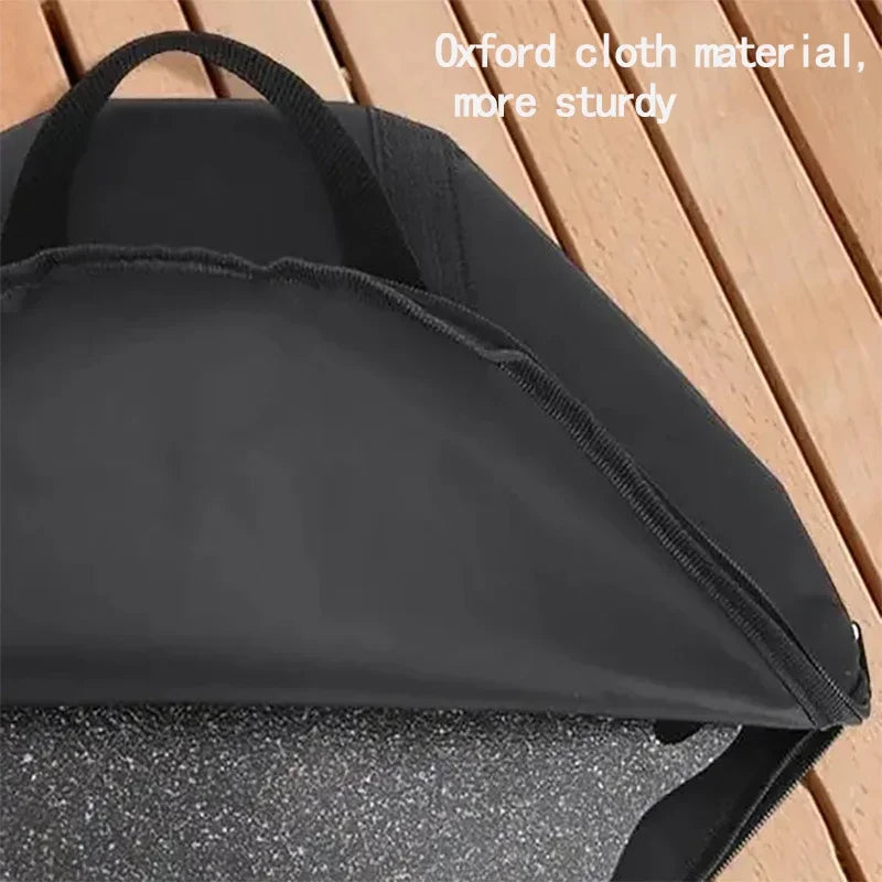 Baking Pan Storage Bag with Handle 600D Oxford Grilling Pan Pouch Wear-Resistant Waterproof 47x38cm Outdoor BBQ Tool for Kitchen Oasis Select