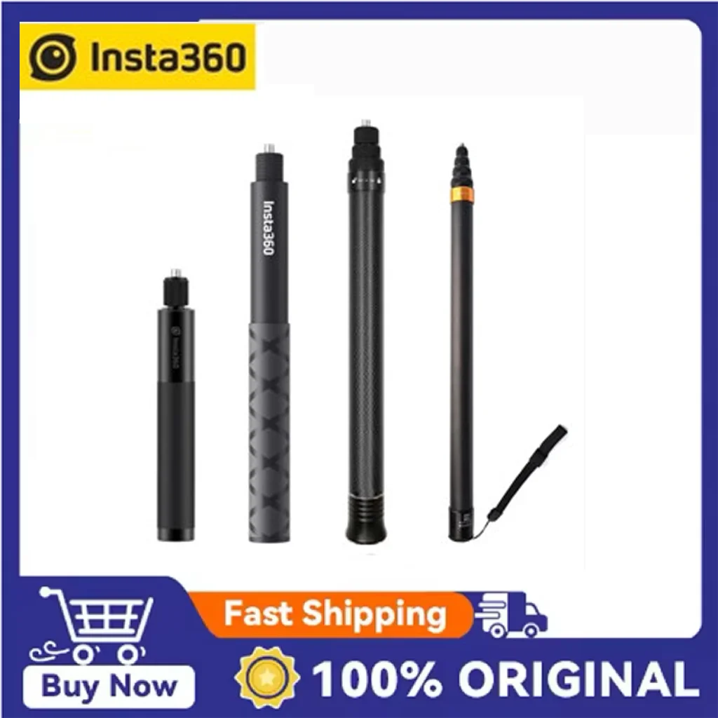 Insta360 Invisible Selfie Stick & Tripod – 1.2m Carbon Fiber
