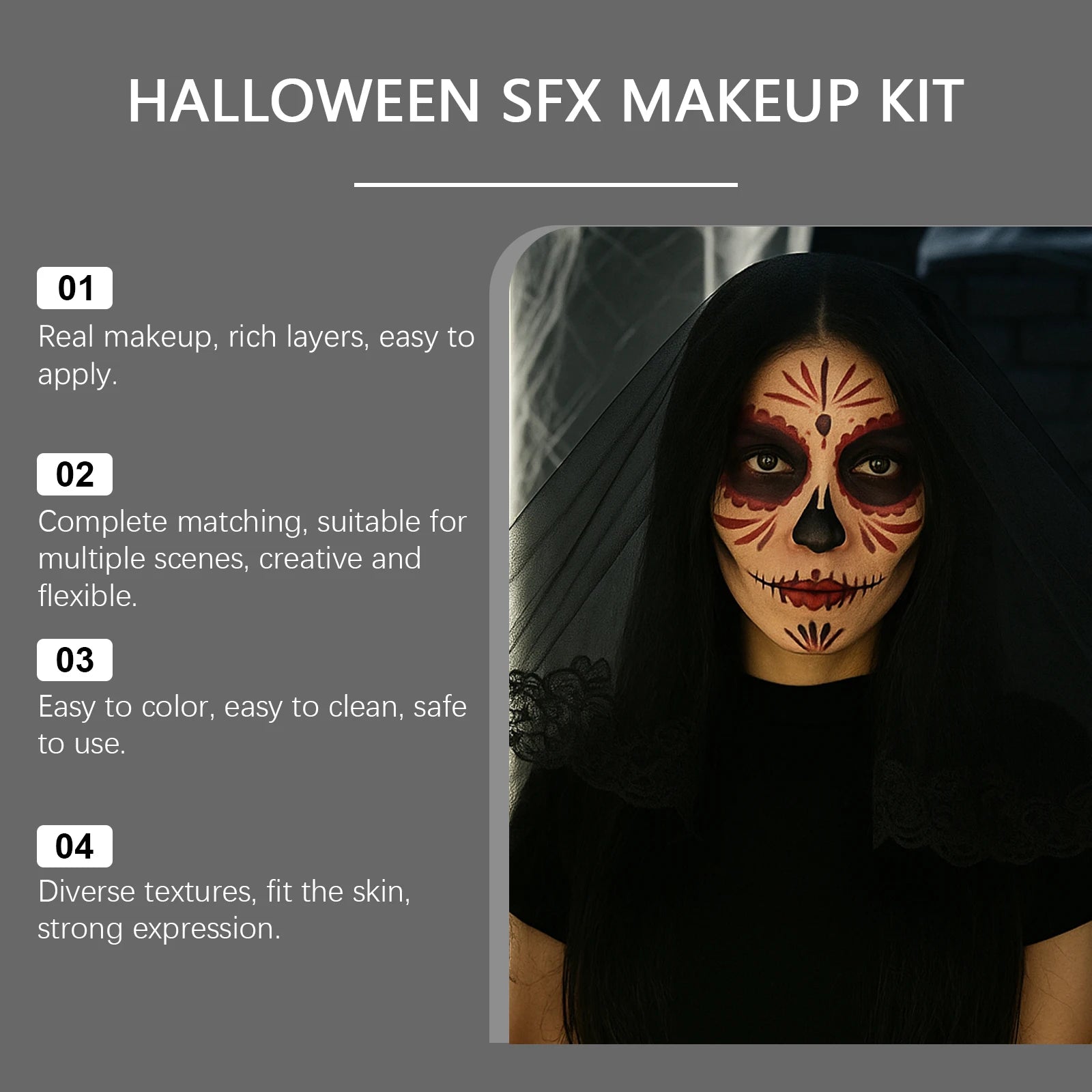 Eelhoe Halloween SFX Makeup Kit – Wound Scar & Body Paint