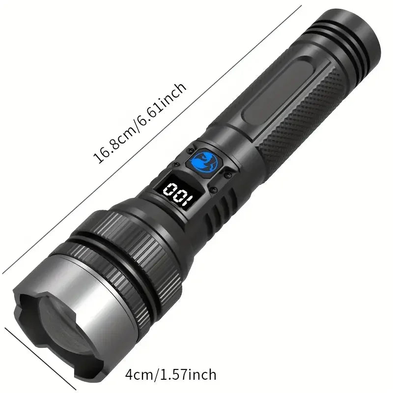 Ultra Bright Led Flashlight Rechargeable Lantern Portable Zoomable Lighting Torch Light for Outdoor Camping Fishing Cycling Lamp Oasis Select