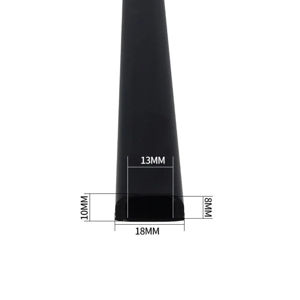 Self-Adhesive Floor Cord Cover Anti-extrusion Cord Protector Extension Wiring Duct Protector Wire Organizer Electric Wire Slot Oasis Select Black