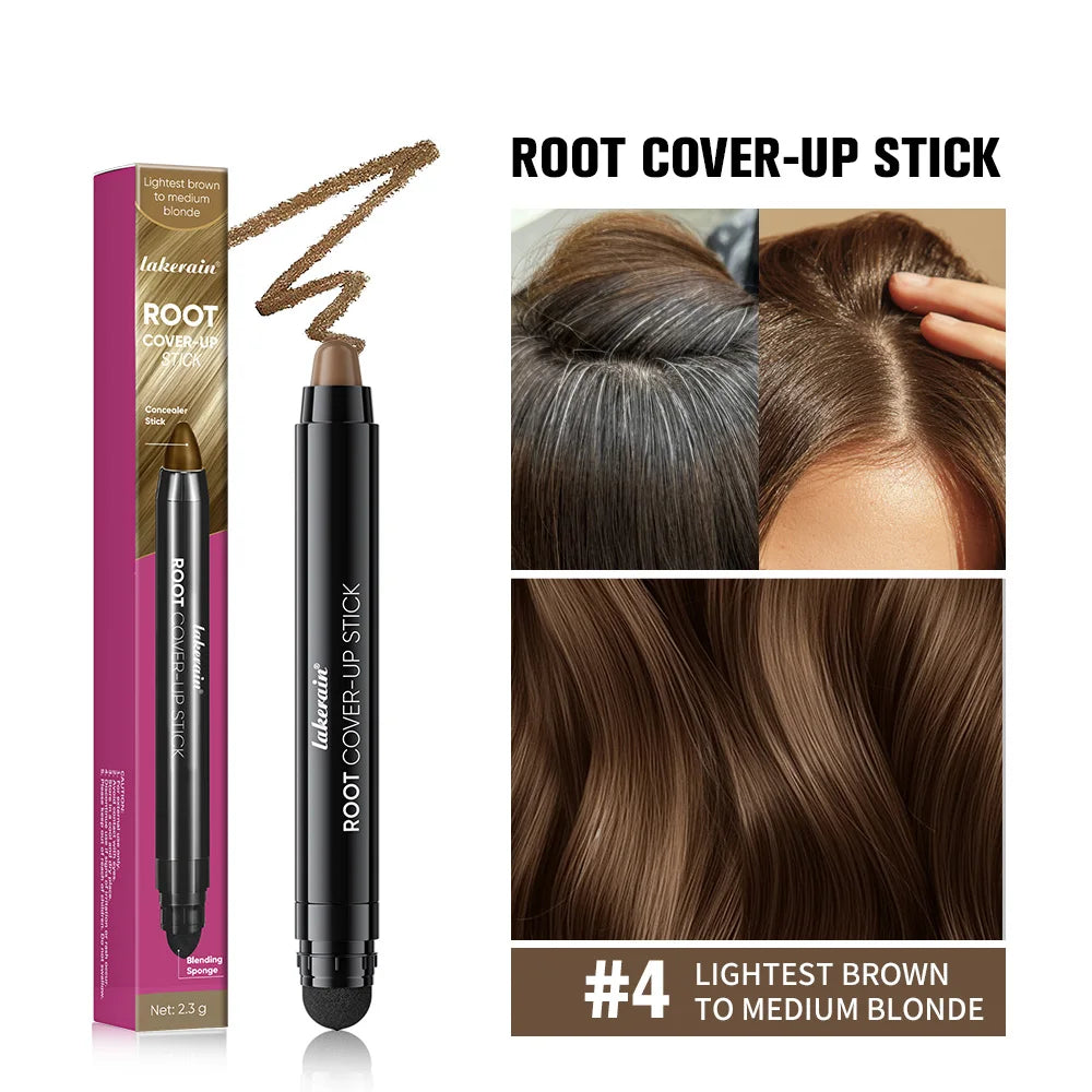 Hair Line Stick Pen Waterproof Hair Dye Pen & Brush Instantly Cover Grey White Hair Natural Hair Filling Hairline Shadow Makeup Oasis Select 4LIGHTEST BROWN