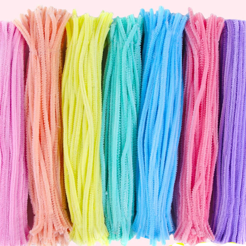 100pcs Mix Color Craft Wire for Handicrafts Twisting Stick DIY for Bouquets Halloween Christmas Easter Hair Jewelry Making Oasis Select
