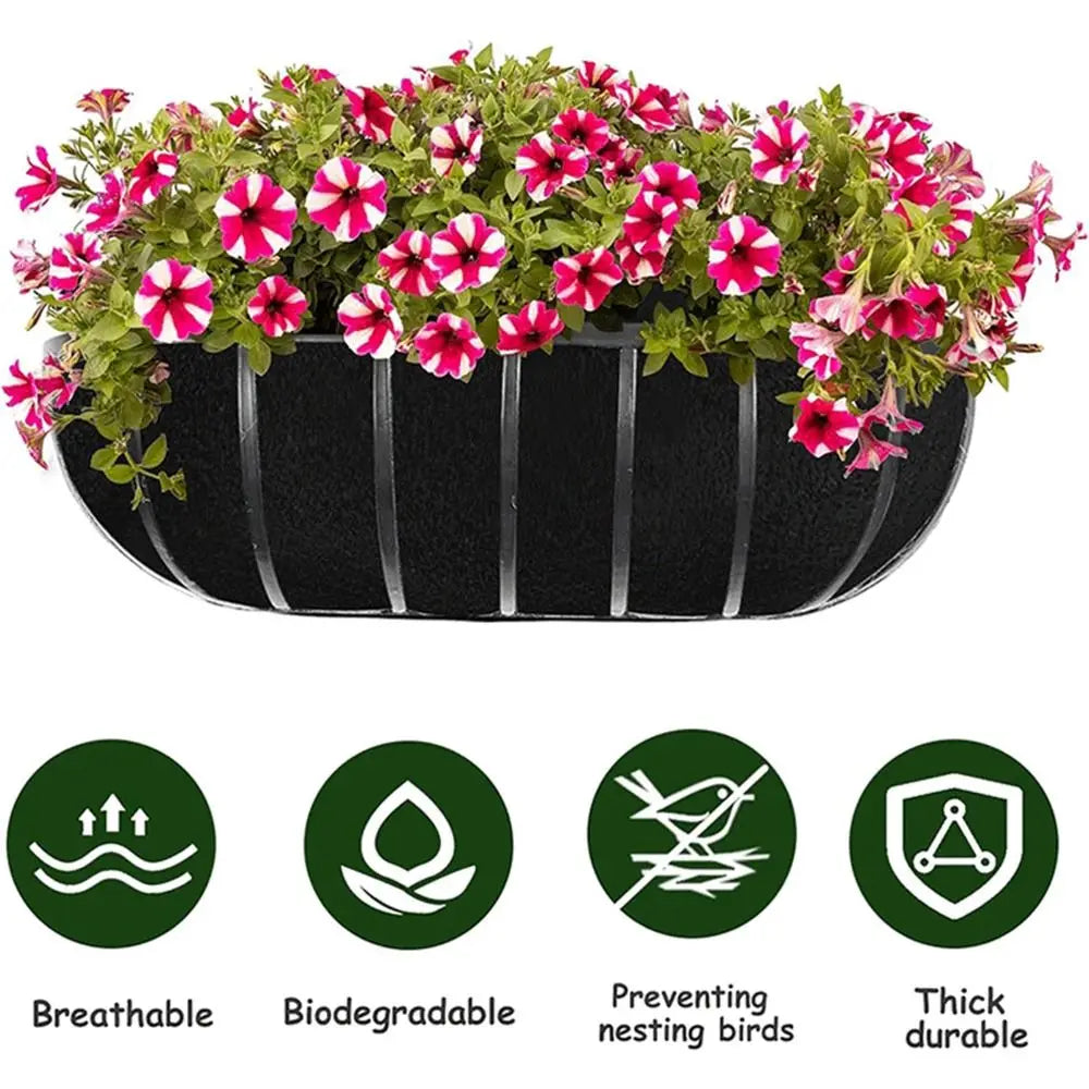 3Pcs Replacement Planter Liners Root-Friendly Water-Retentive Felt Plant Pot Liners Non-Woven Fabric Drainage-Enhanced Oasis Select