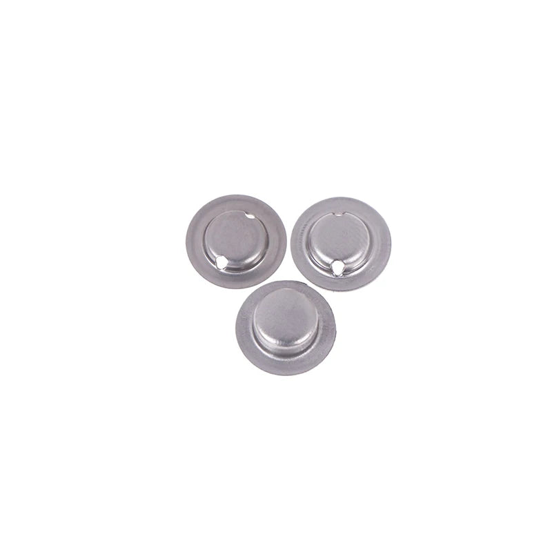 100pcs/lot 18650 Battery Flat Head To Change The Tip Cap 18650 Lithium Battery Positive Spot Welding Tip Cap Battery Accessories Oasis Select