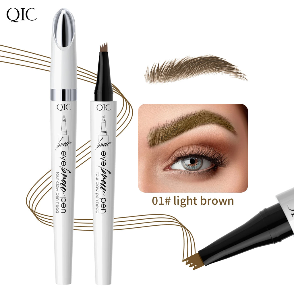 QIC 4-Tip Waterproof Microblading Eyebrow Pen | 4 Colors