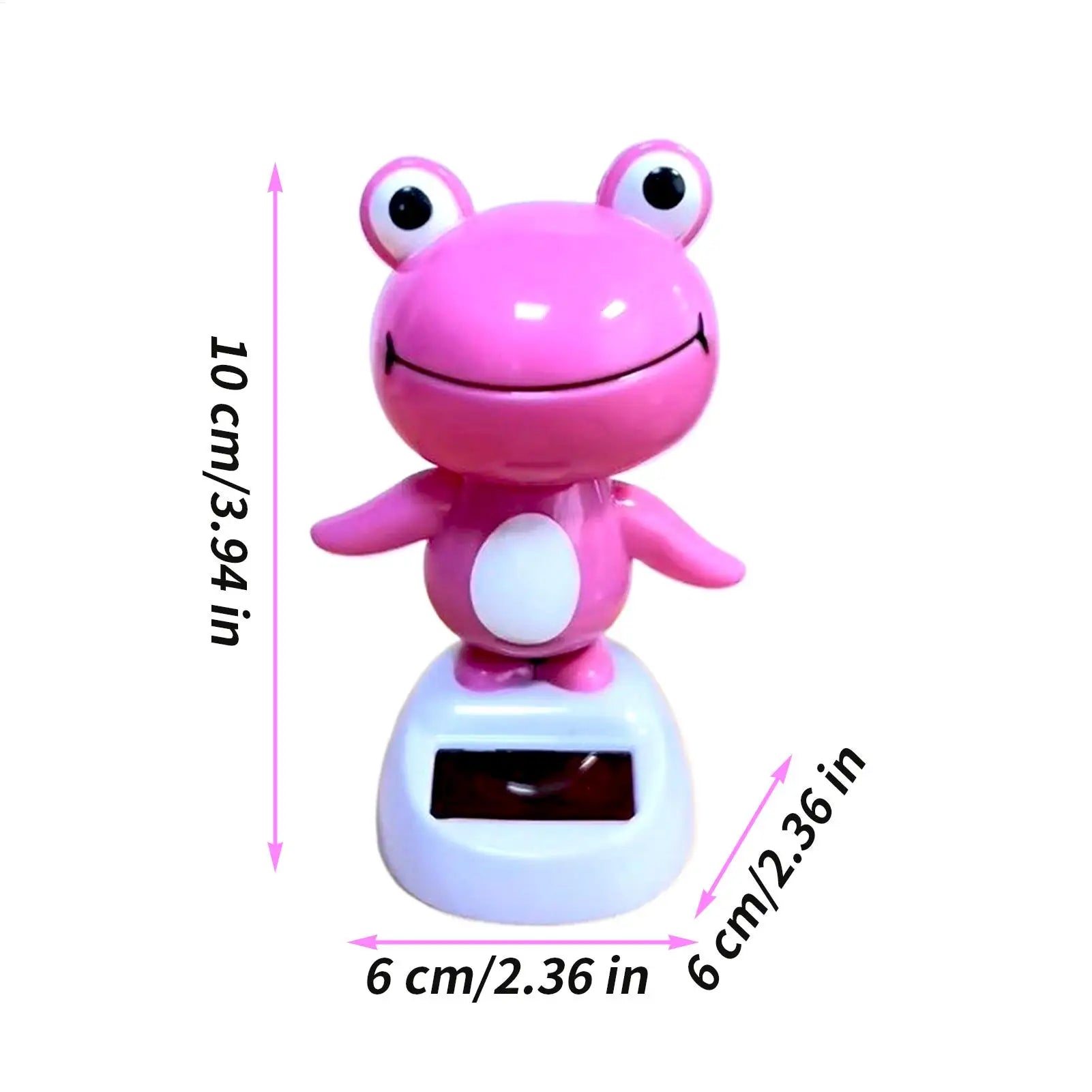 car Dashboard Accessories Frog Dashboard Center Console Ornament Solar Powered Auto Interior Decoration for Automobile Vehicle Oasis Select