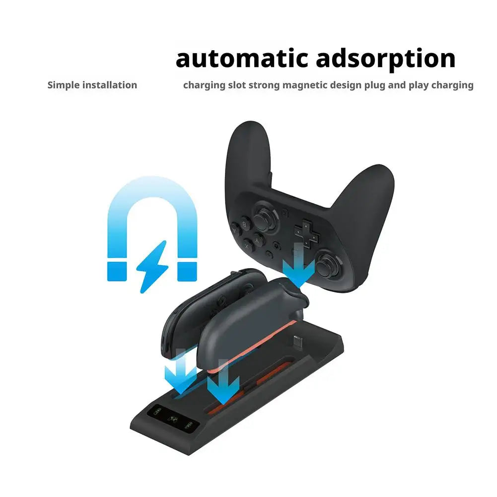 3-in-1 Nintendo Switch 2 Charging Dock – Joy-Con & Pro Controller