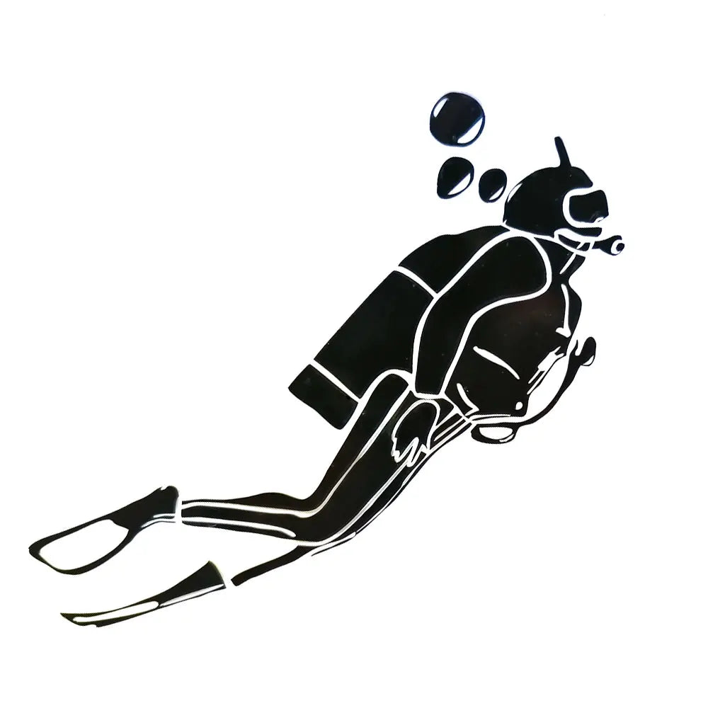 Scuba Diver Vinyl Decal for Diving Tank Fins Personalized Stickers for Diving Tank Novelty Decals for Fins Cars Boat Oasis Select 1 pieces
