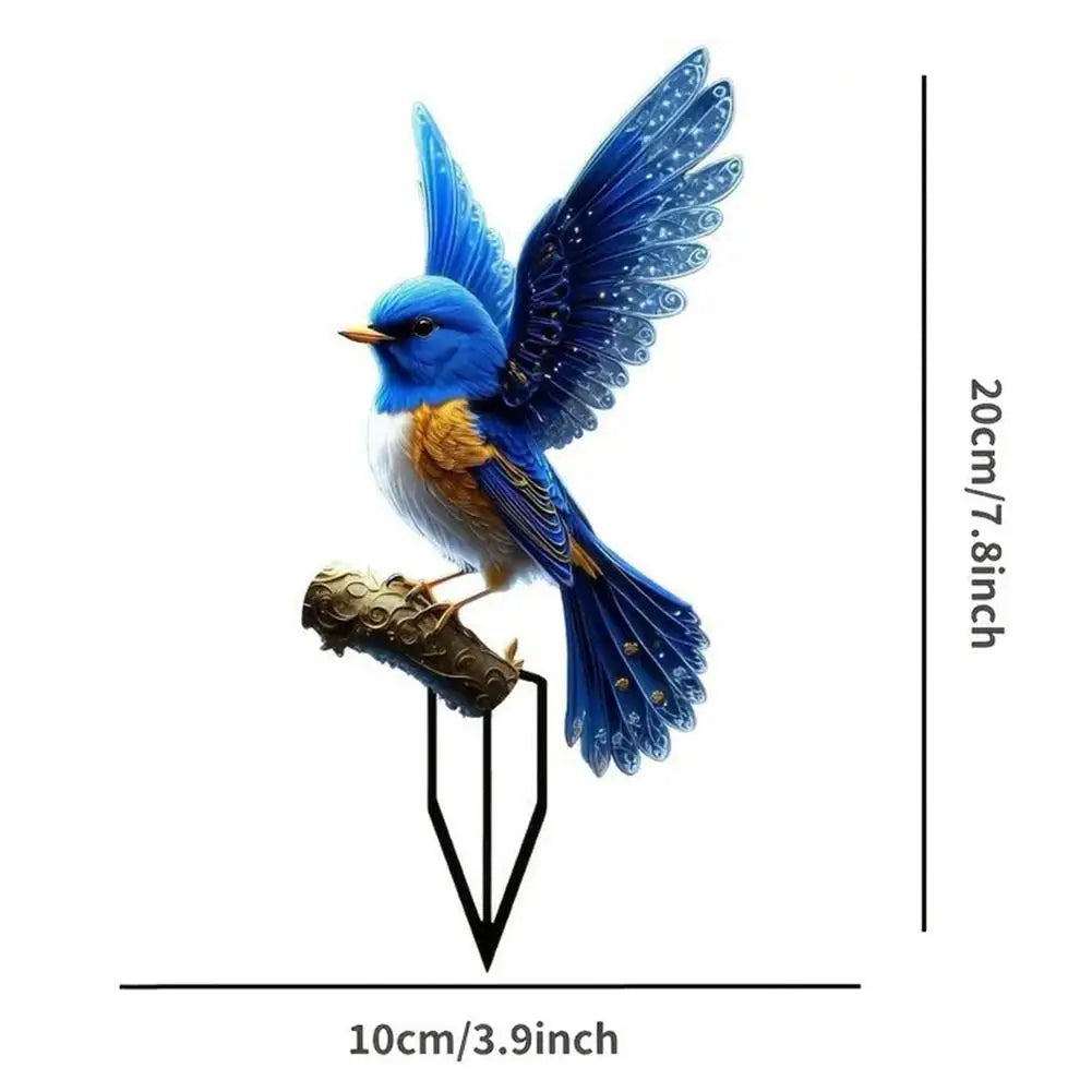 2D Acrylic Duck Garden Stake – Waterproof Bird Lawn Ornament