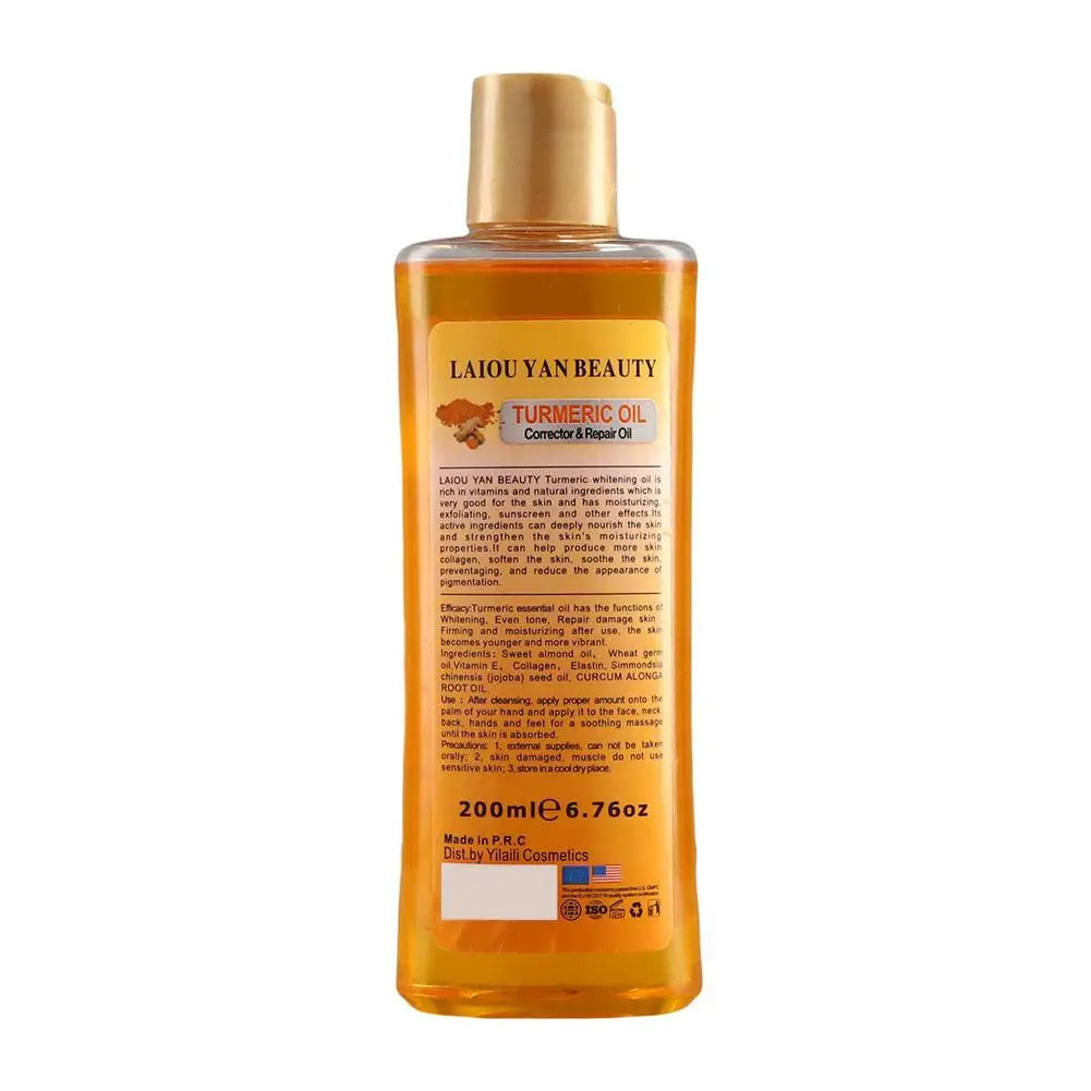 200ml Turmeric Oil Essential Oil Ginger Deep Hydration Moisturizer Nourishing Smoothing Face Serum Oil Moisturizer Skin Care Oasis Select