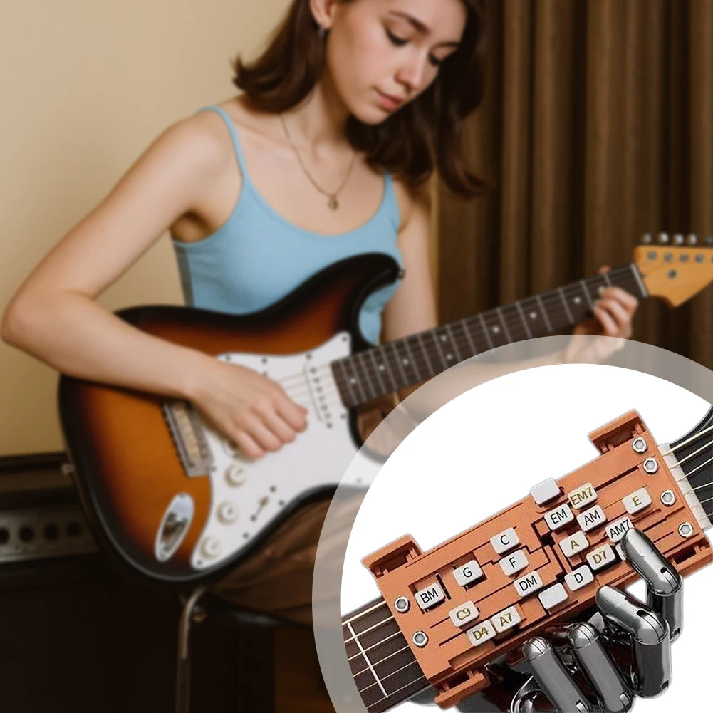Guitar Chord Presser – One-Touch Chord Learning Aid | Crazy Stone