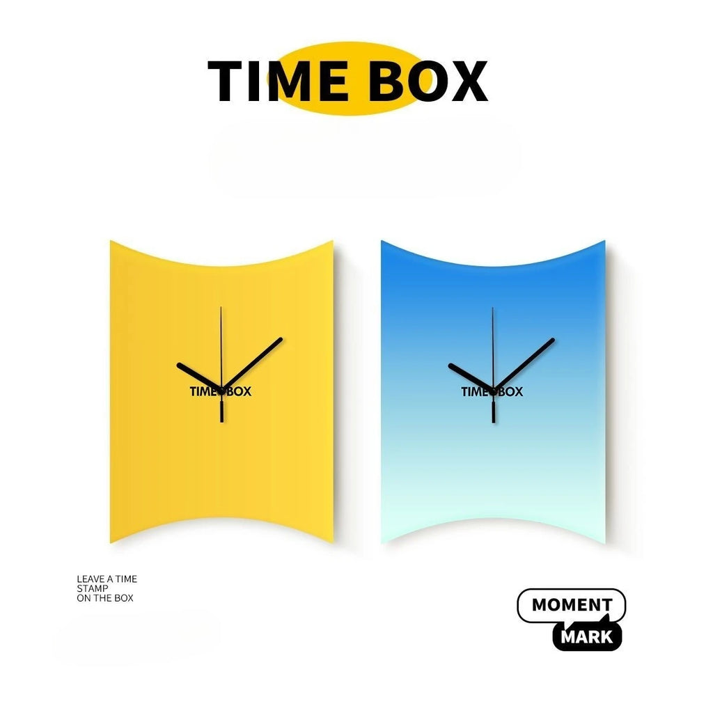 Time Box Modern Creative Living Room Wall Clock Simple Bedroom Decoration Perforated Silent Clock Clocks Wall Home Decor Oasis Select