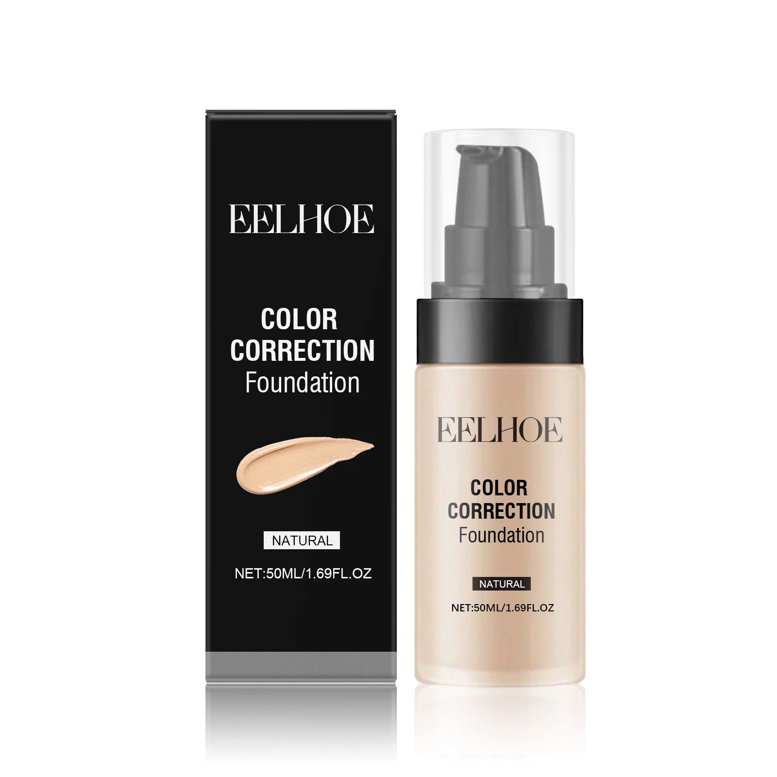 EELHOE Full Coverage Liquid Foundation Concealer – Oil Control Liquid Foundation Oasis Select Natural