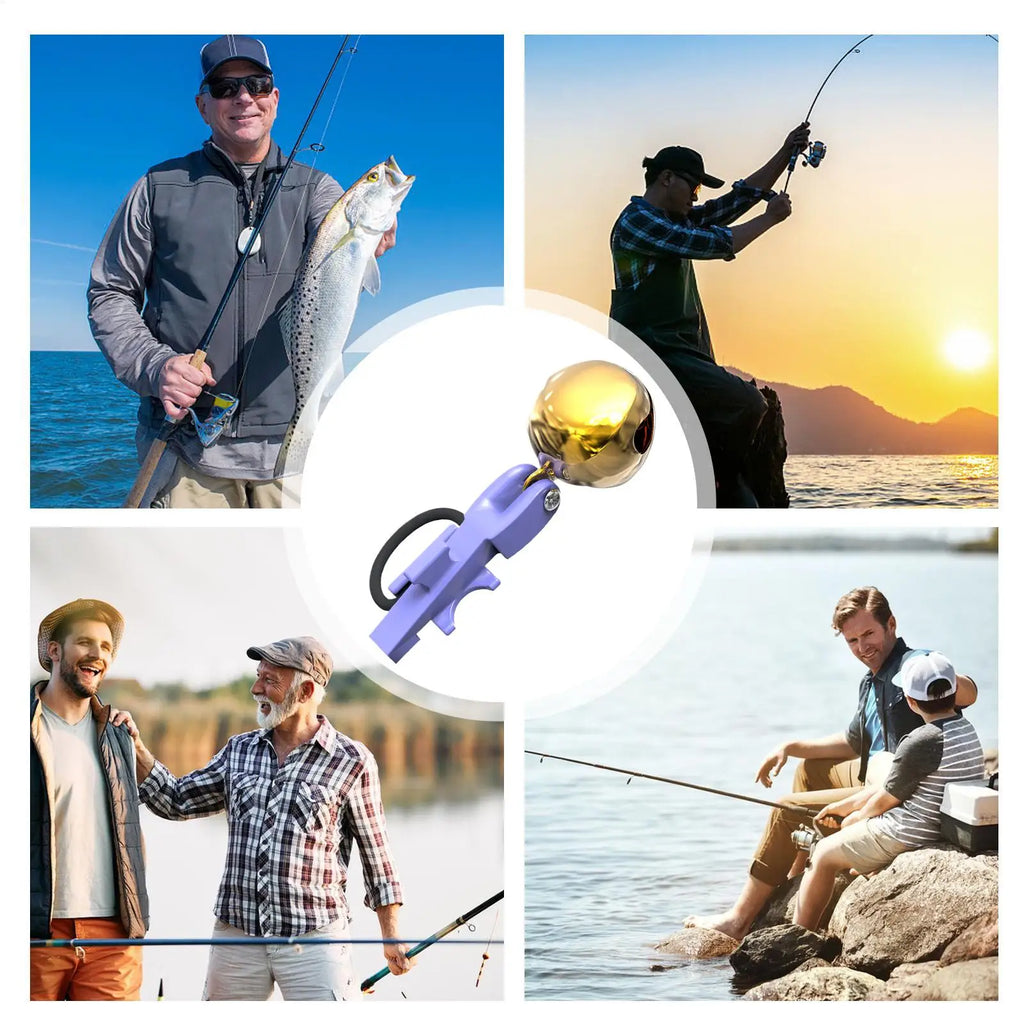 5Pcs Fishing Bite AlarmBell Rod Clip Fishing Goods Bell Outdoor Pole Fish Bites Indicators Alarm Indicator Float Tackle Fishing Oasis Select