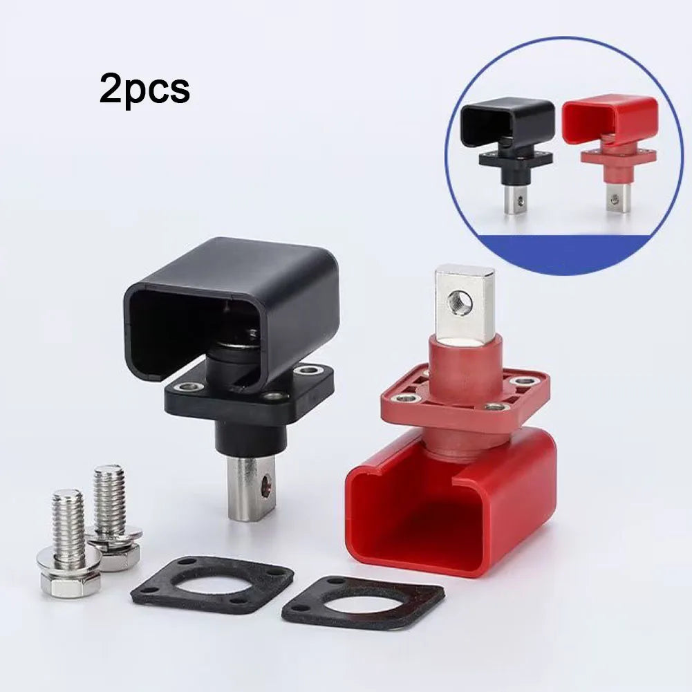 200A All-Copper Battery Terminal Posts Red & Black 2-Pack Battery Terminal Connector Oasis Select