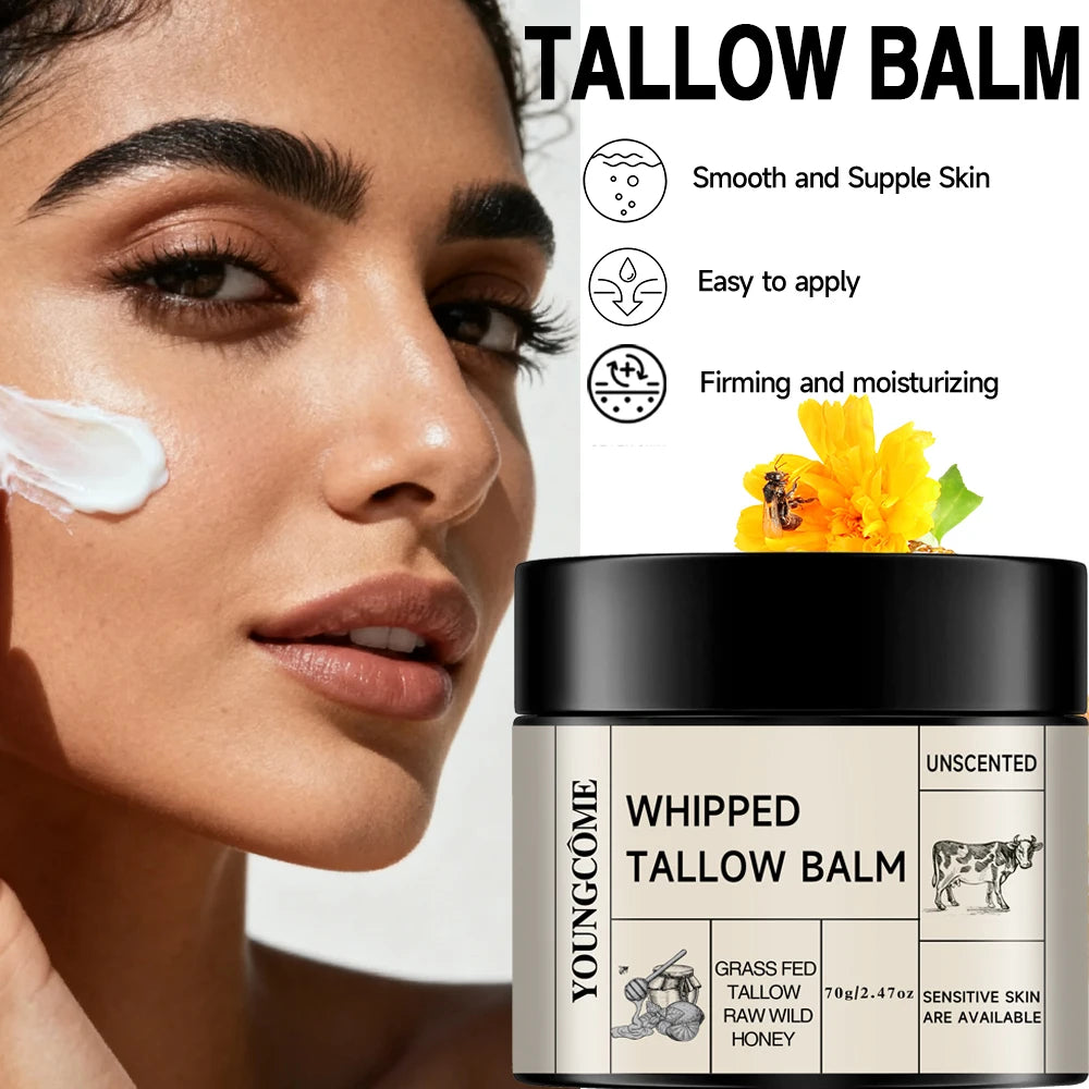 YOUNGCOME Beef Tallow Cream – Natural Moisturizing Face Balm