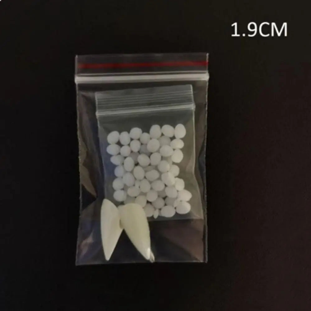 Resin Vampire Fangs with Adhesive – Halloween Fake Teeth DIY