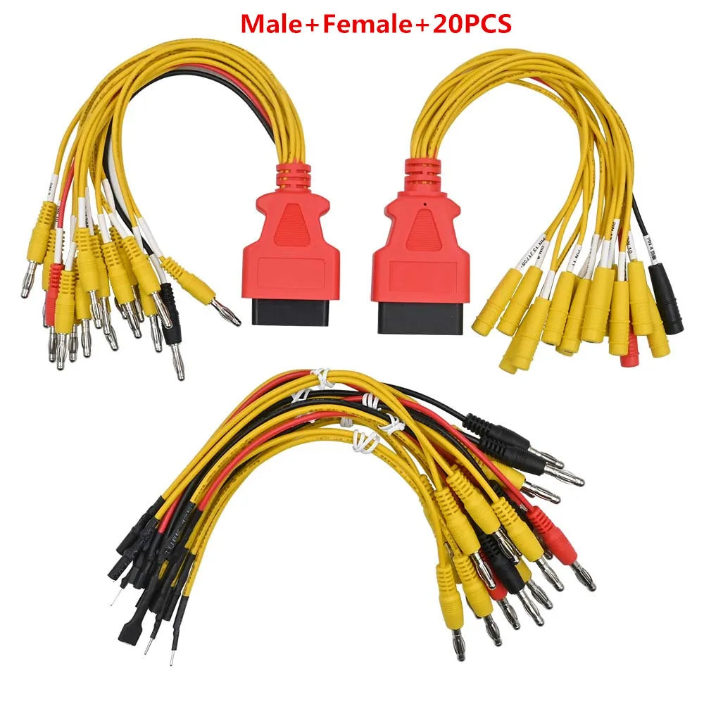 OBD2 16-Pin Jumper Connector Male Female – ECU Diagnosis Tool OBD2 Diagnostic Connector Oasis Select Male Female 20PCS