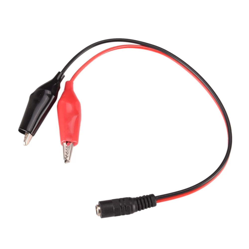 Hot Sale DC 5.5mm x 2.1mm DC Female/Male Jack Connector to 2 Alligator Clip Power Cable A Oasis Select