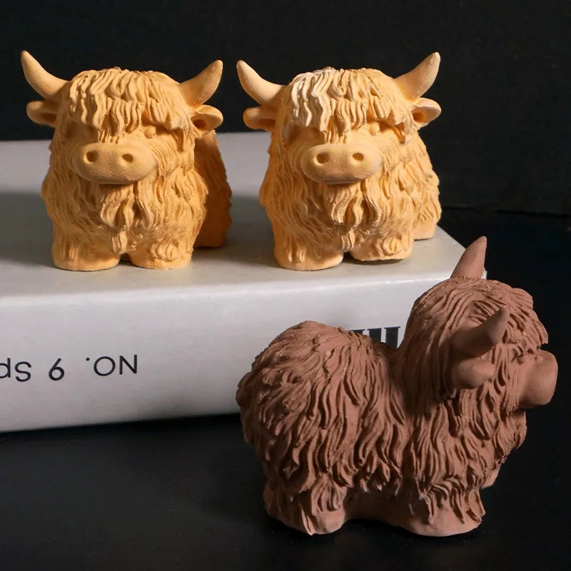 Animal Resin Molds Highland Cow Shaped Silicone Mold Reusable Mould Cake Jelly Soap Gummy Wax Candy Candle Ice Snack Baking Oasis Select