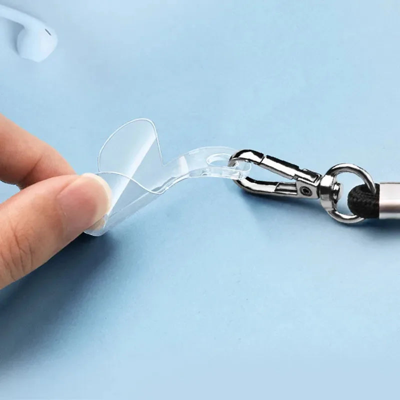 1/3/5Pcs New Transparent Mobile Phone Lanyard Straps Patch Replaceable Fixed Card Shell Connection Pendant With Lanyard Hole Oasis Select