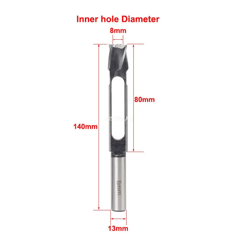 JUSTINLAU Straight And Round Wood Plug Hole Cutter Plug Cutting Drill Take Steel Knife Log Tenon Cork Woodworking Drilling Tools Oasis Select 8mm