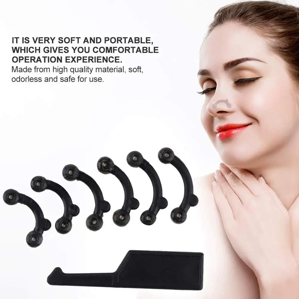 Nose Shaper Lifting Clips – 2 Sets, 3 Sizes | Silicone & Acrylic