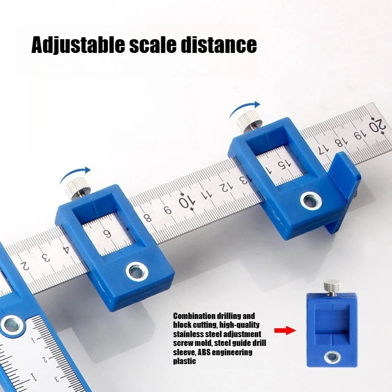 JUSTINLAU 1 Piece Woodworking Handle Drilling Locator Handle Locator Auxiliary Tool Cabinet Door Puncher Opener Positioning Oasis Select