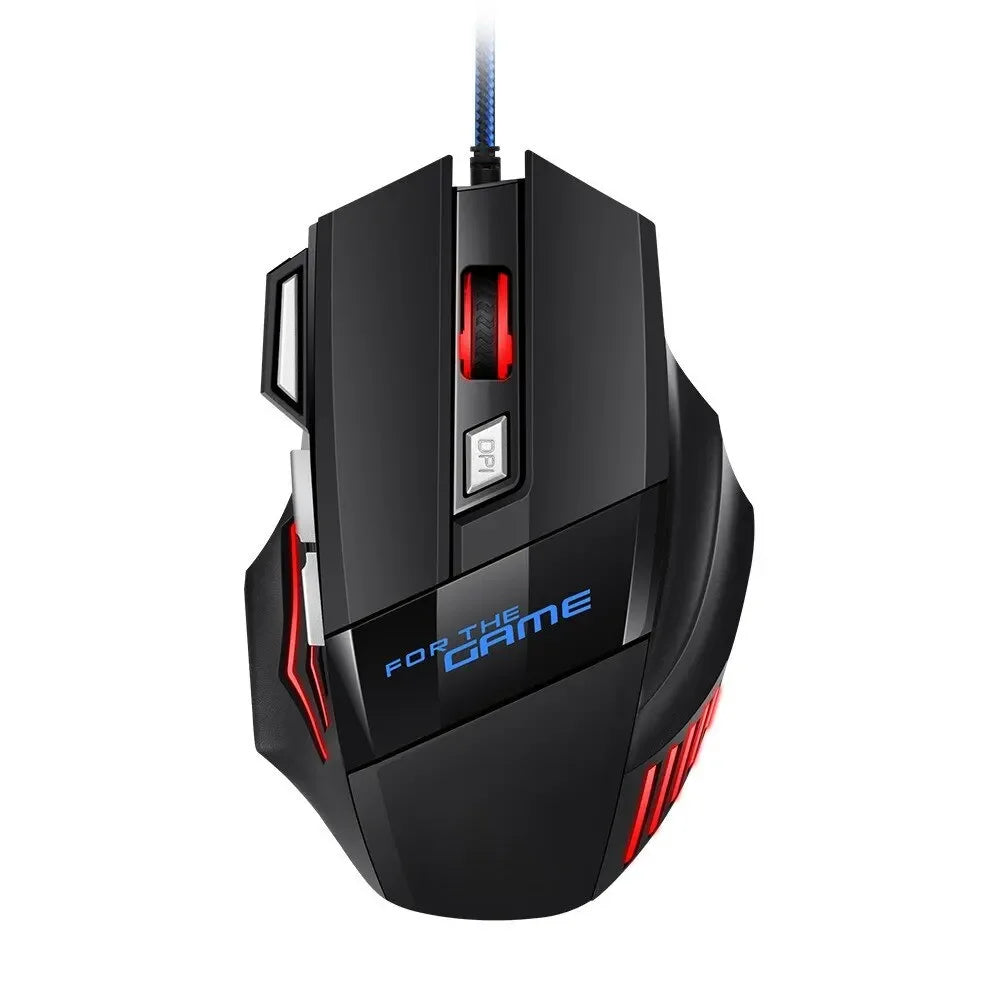 1 PCS New RGB Backlit Ergonomic Game Mice Hyperspeed USB Gaming Mouse 7D Esports Wired Mouse for Laptop PC Gamer Oasis Select 7D Game Mouse